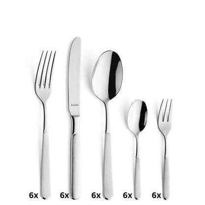 SATINA cutlery set 30-piece