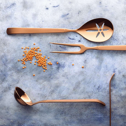 BUFFET salad fork long PVD copper