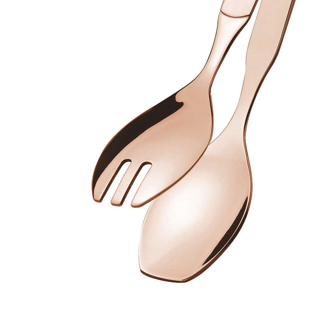 BUFFET serving tongs small PVD copper