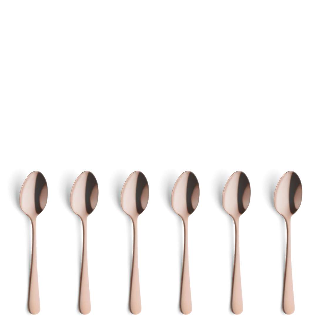 AUSTIN mocha/espresso spoon set 6-piece PVD copper