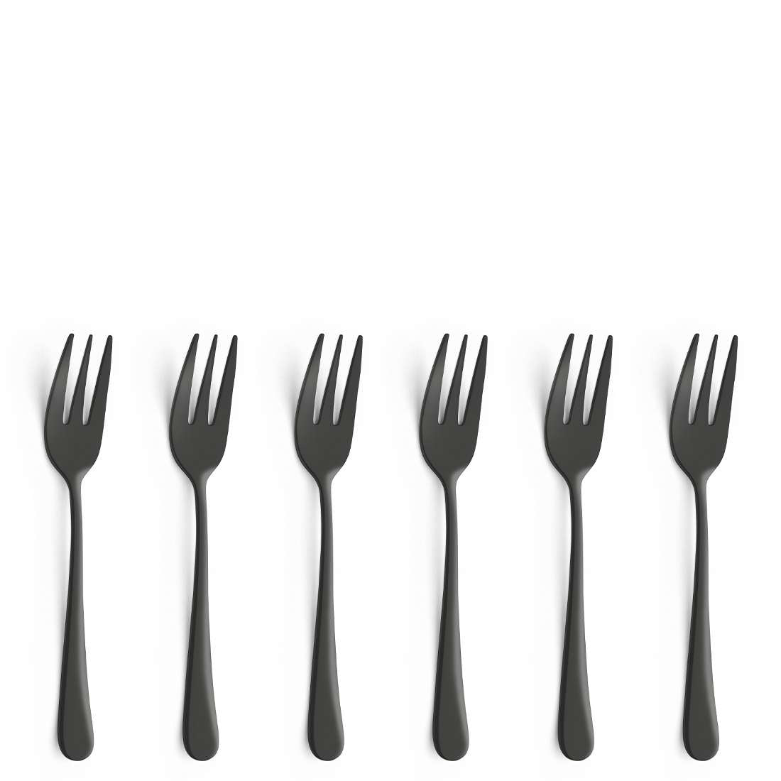 AUSTIN cake fork set 6-piece PVD black