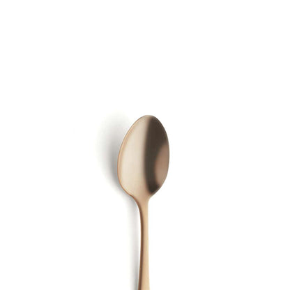 AUSTIN mocha/espresso spoon set, 6 pieces, PVD gold