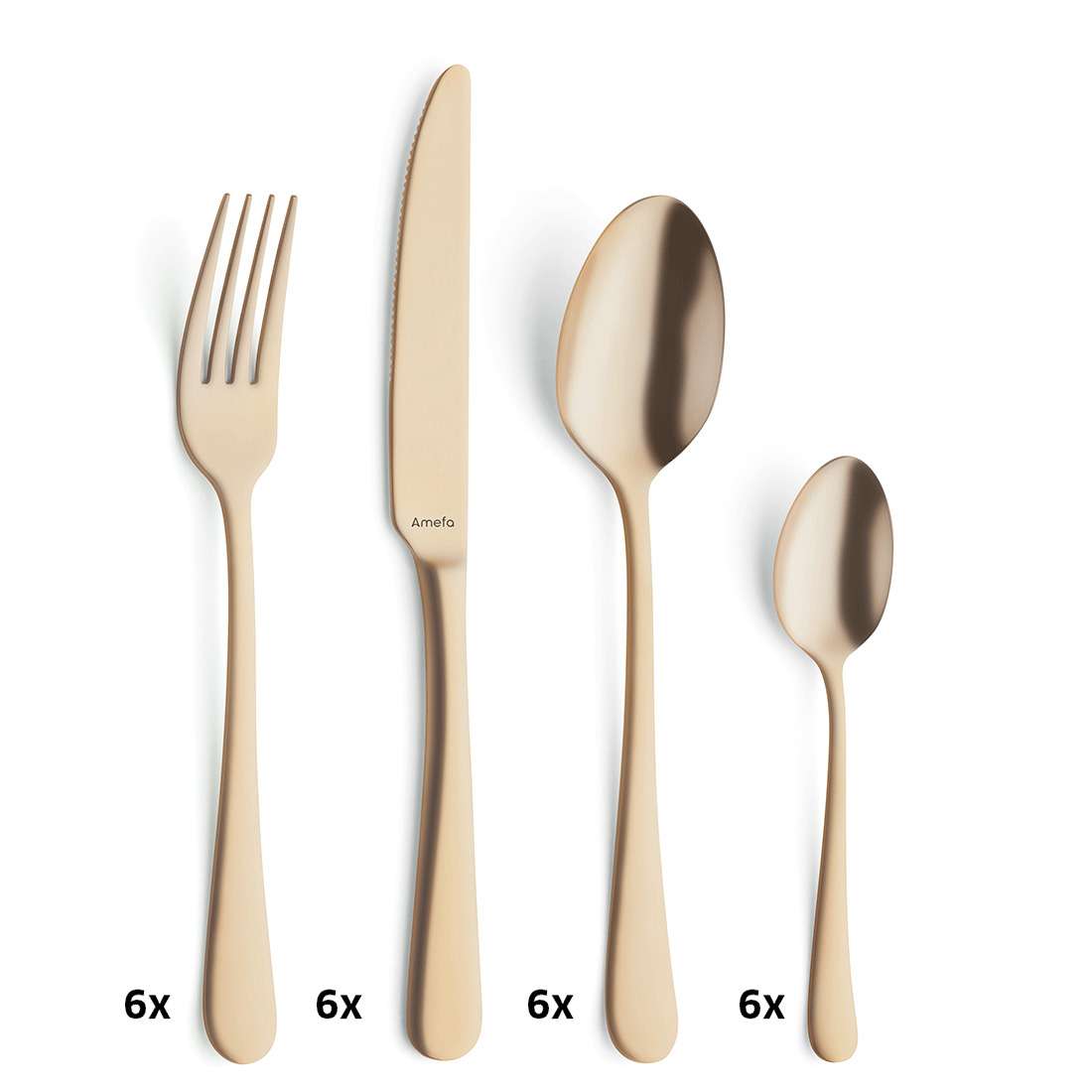 AUSTIN cutlery set 24-piece PVD gold