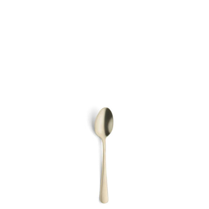 AUSTIN mocha/espresso spoon set, 6 pieces, PVD champagne