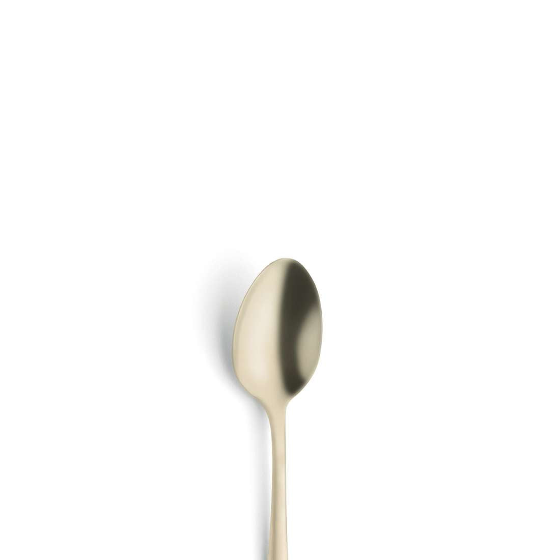 AUSTIN mocha/espresso spoon set, 6 pieces, PVD champagne