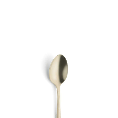 AUSTIN mocha/espresso spoon set, 6 pieces, PVD champagne