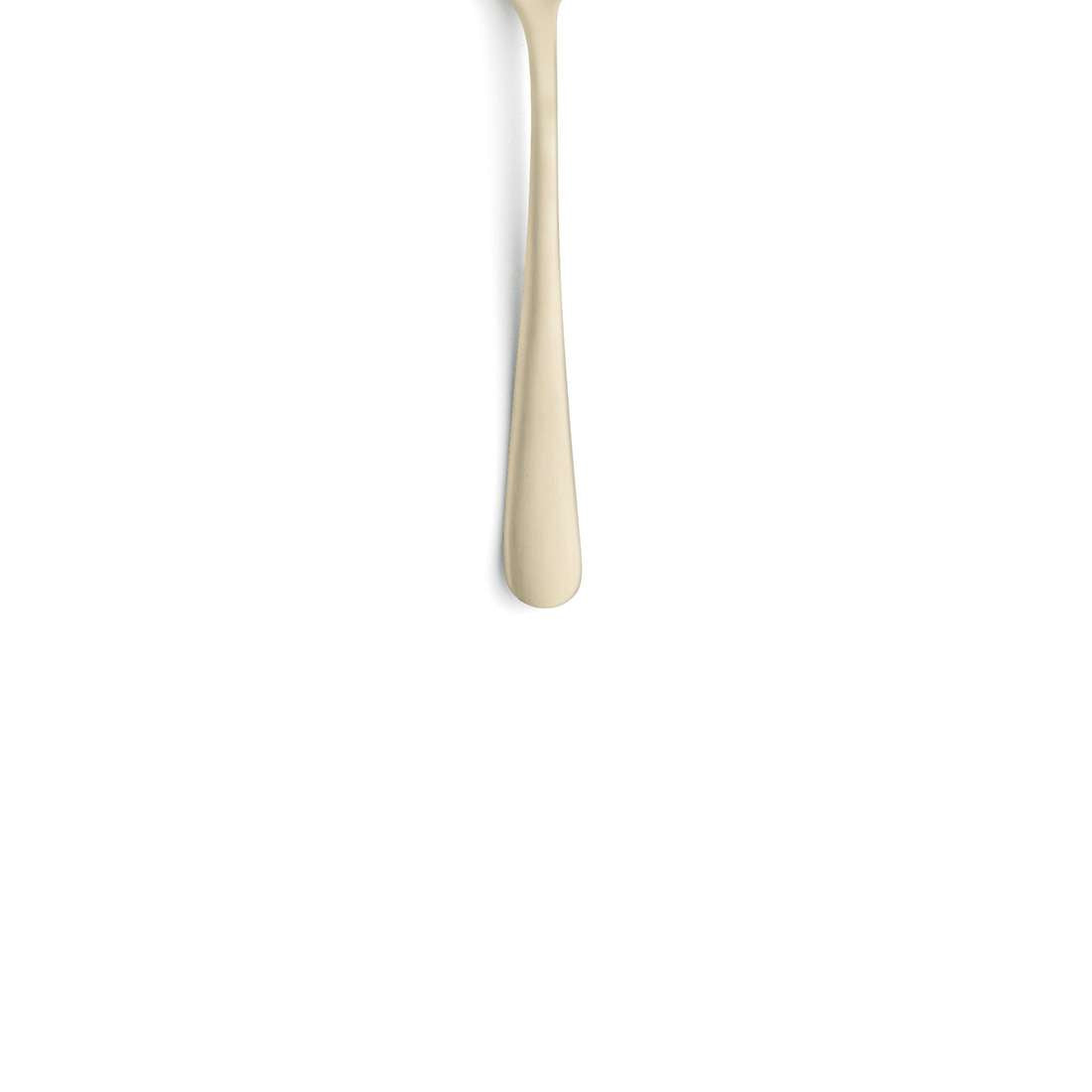 AUSTIN mocha/espresso spoon set, 6 pieces, PVD champagne
