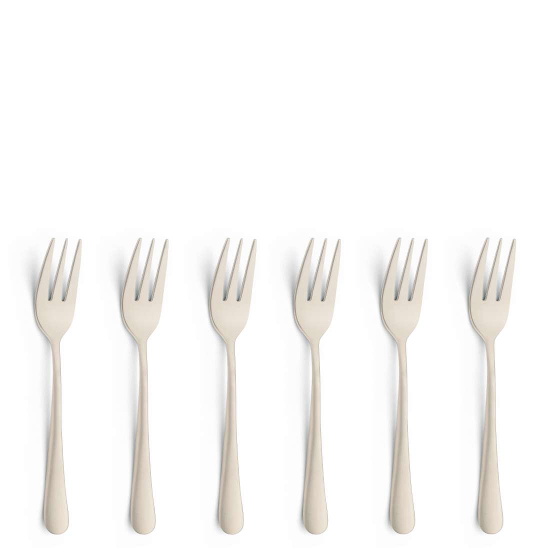 AUSTIN cake fork set 6-piece PVD champagne