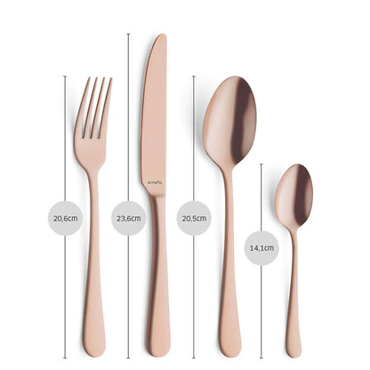 AUSTIN cutlery set 16-piece PVD copper