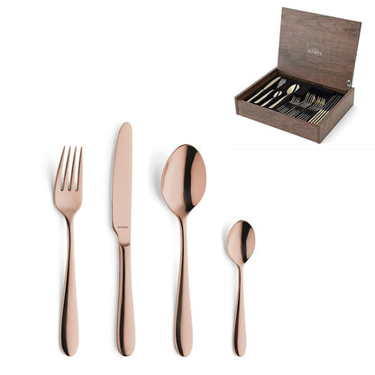OXFORD cutlery set 24-piece PVD copper