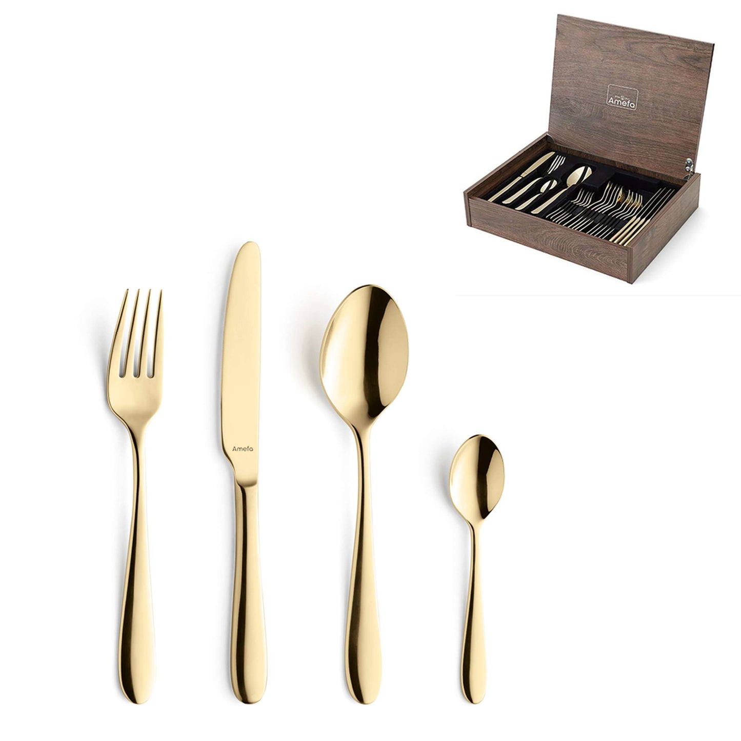 OXFORD Besteckset 24-teilig PVD gold