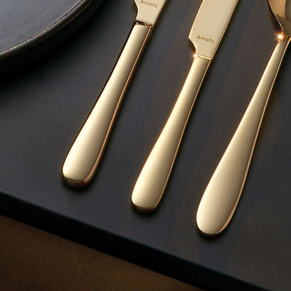 OXFORD cutlery set 24-piece PVD champagne