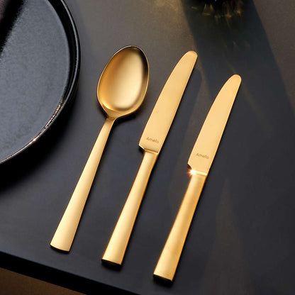 VENTURA cutlery set 24-piece PVD gold
