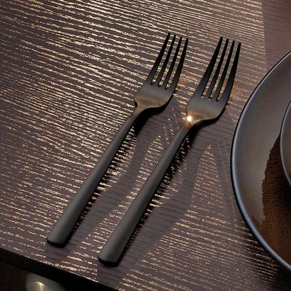 VENTURA cutlery set 24-piece PVD black