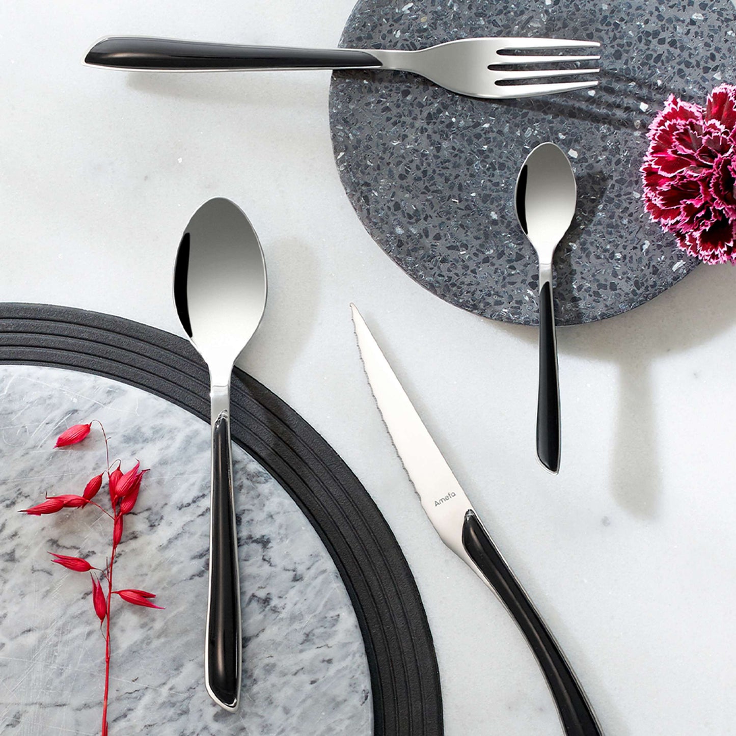 ECLAT Besteckset 24-teilig schwarz