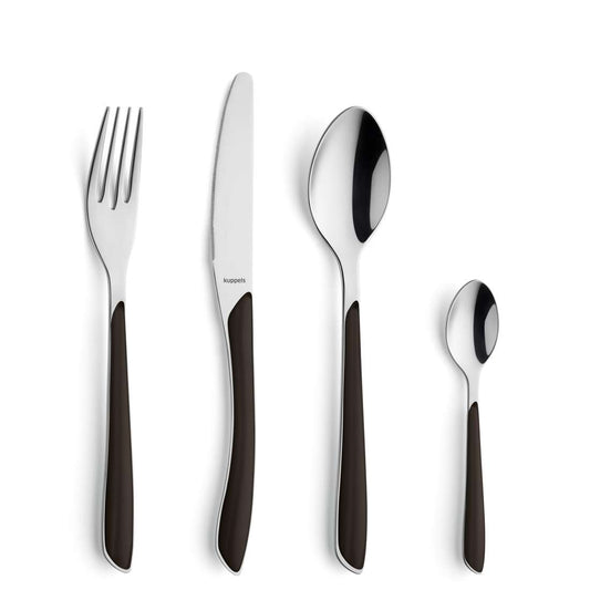 PRISMA cutlery set 24-piece black