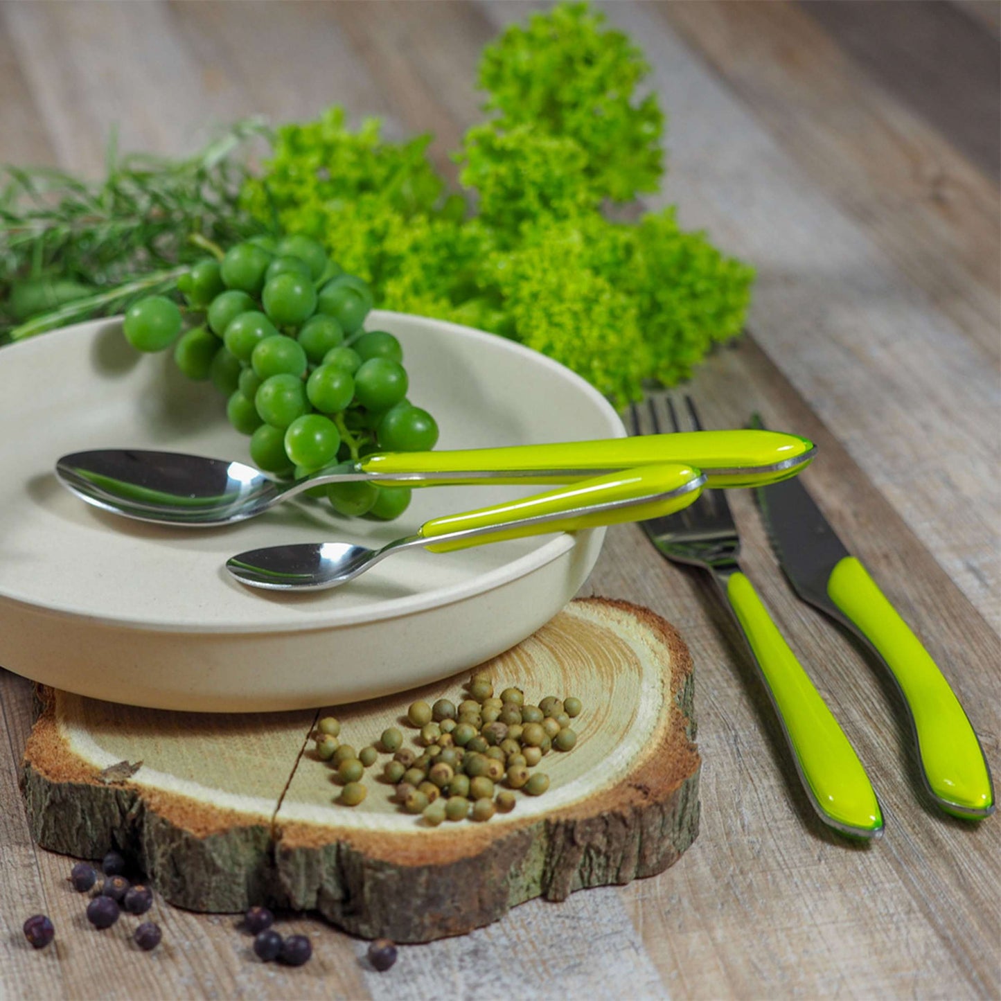 ECLAT Besteckset 24-teilig anisgrün