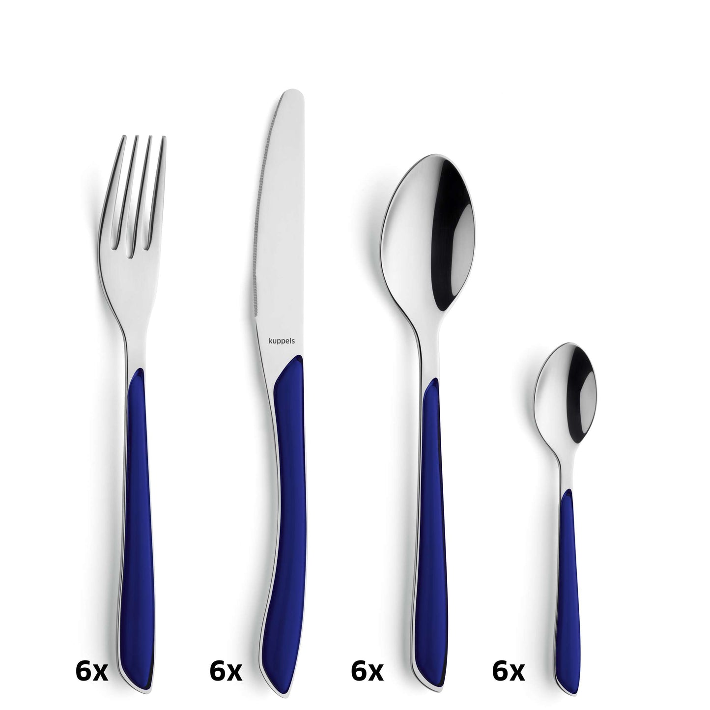 PRISMA Besteckset 24-teilig indigoblau