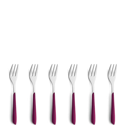 PRISMA cake fork set 6-piece wildberry