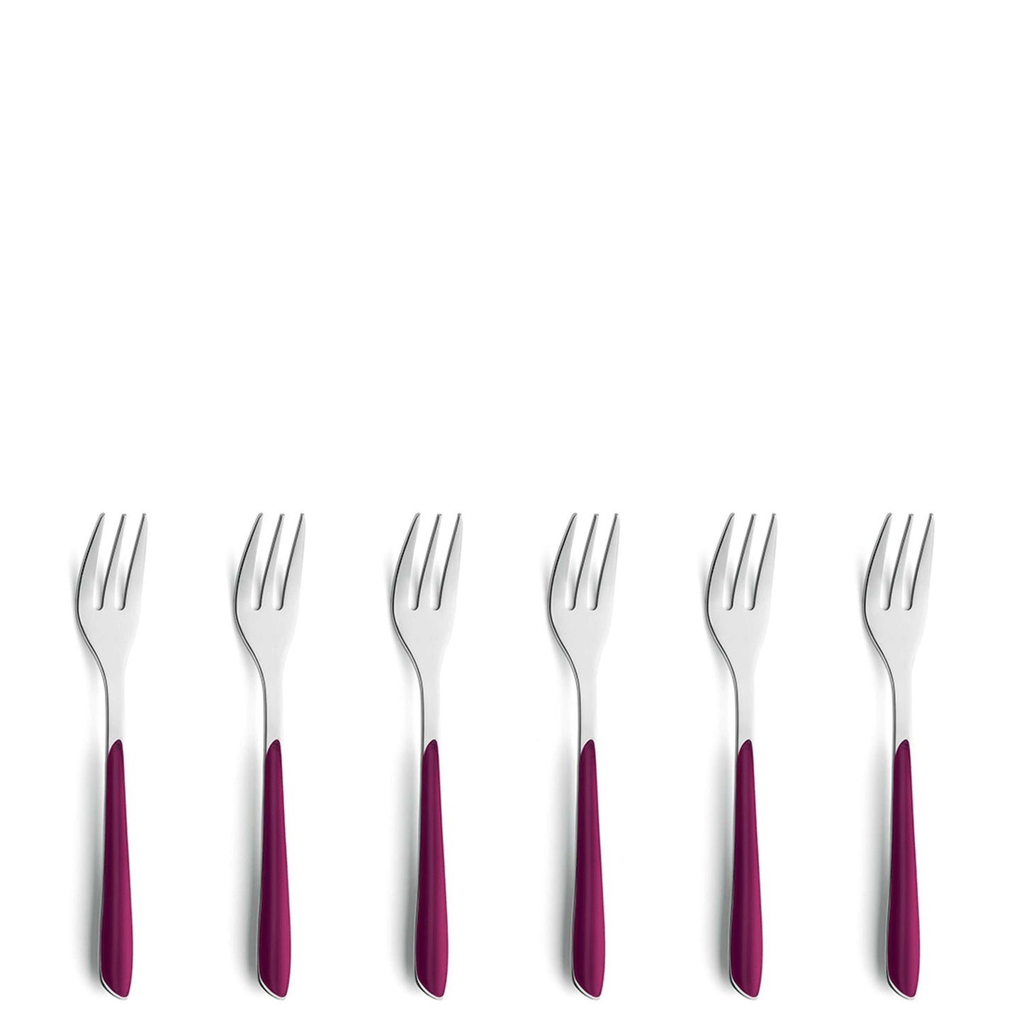 PRISMA Kuchengabel Set 6-teilig wildberry