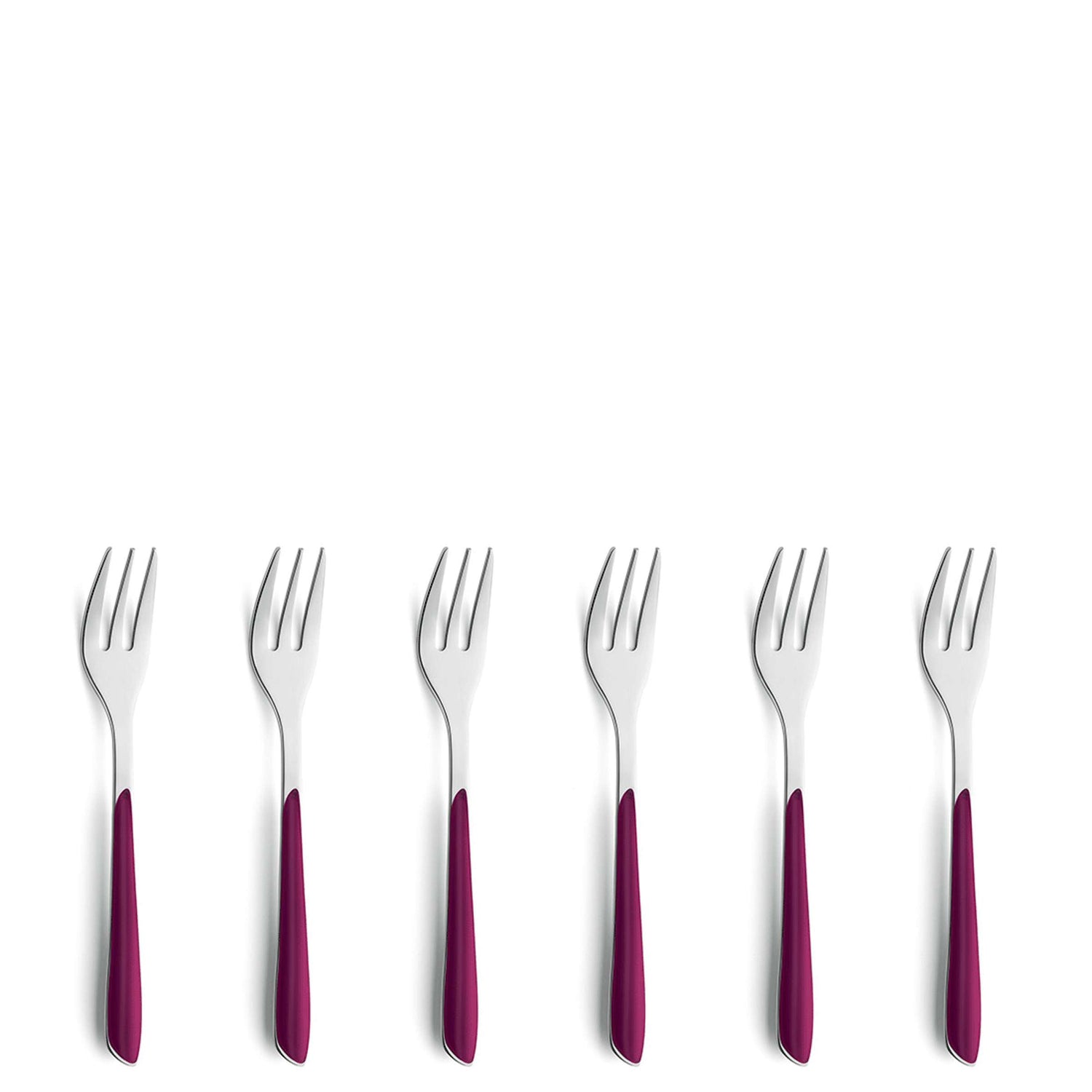 PRISMA Kuchengabel Set 6-teilig wildberry