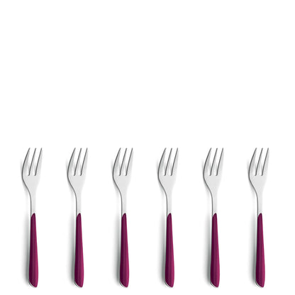 PRISMA Kuchengabel Set 6-teilig wildberry