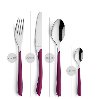 PRISMA cutlery set 24-piece wildberry