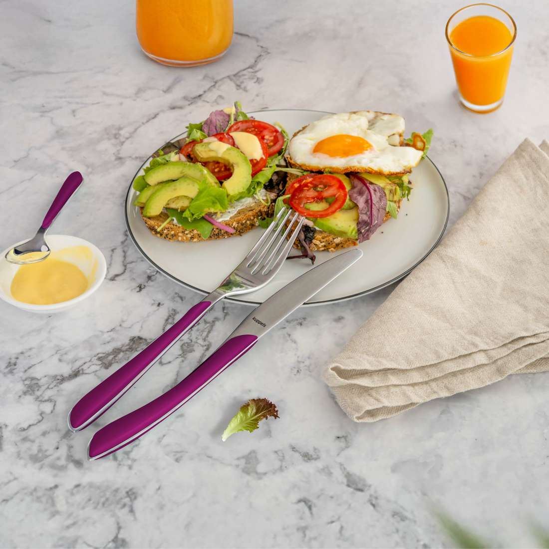 PRISMA cutlery set 24-piece wildberry