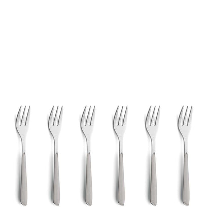 PRISMA cake fork set 6-piece light grey