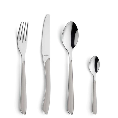PRISMA cutlery set 24-piece light grey