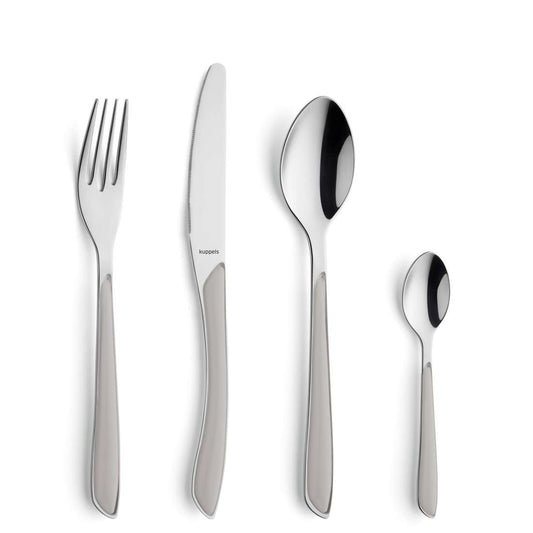 PRISMA cutlery set 24-piece light grey