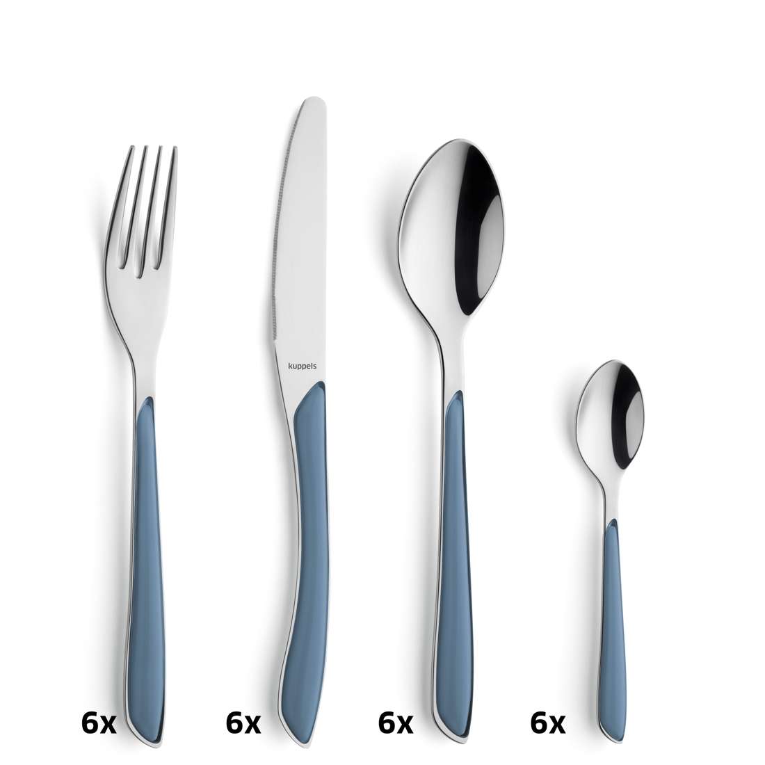 PRISMA cutlery set 24-piece denim blue