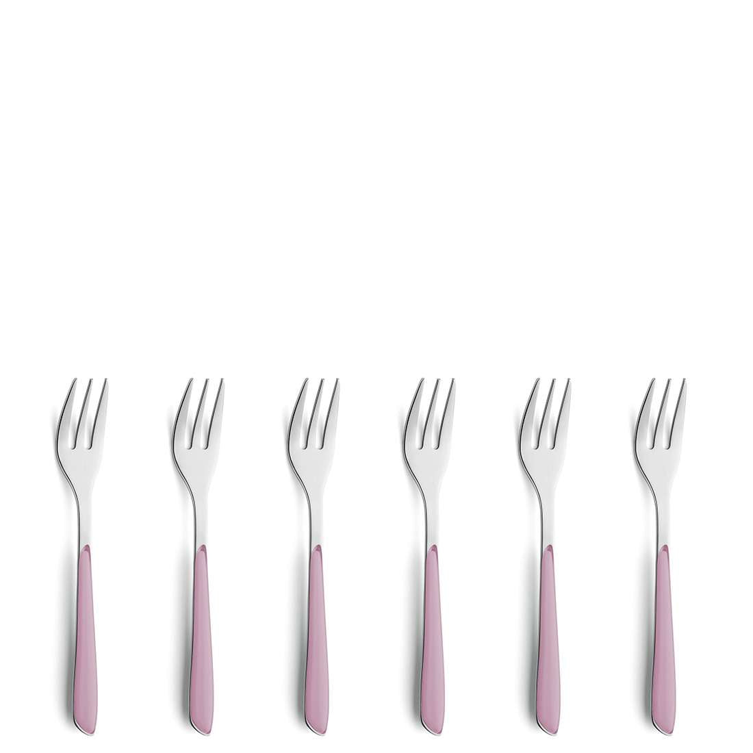 PRISMA cake fork set 6-piece old pink