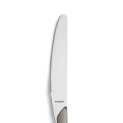 PRISMA dinner knife full handle taupe
