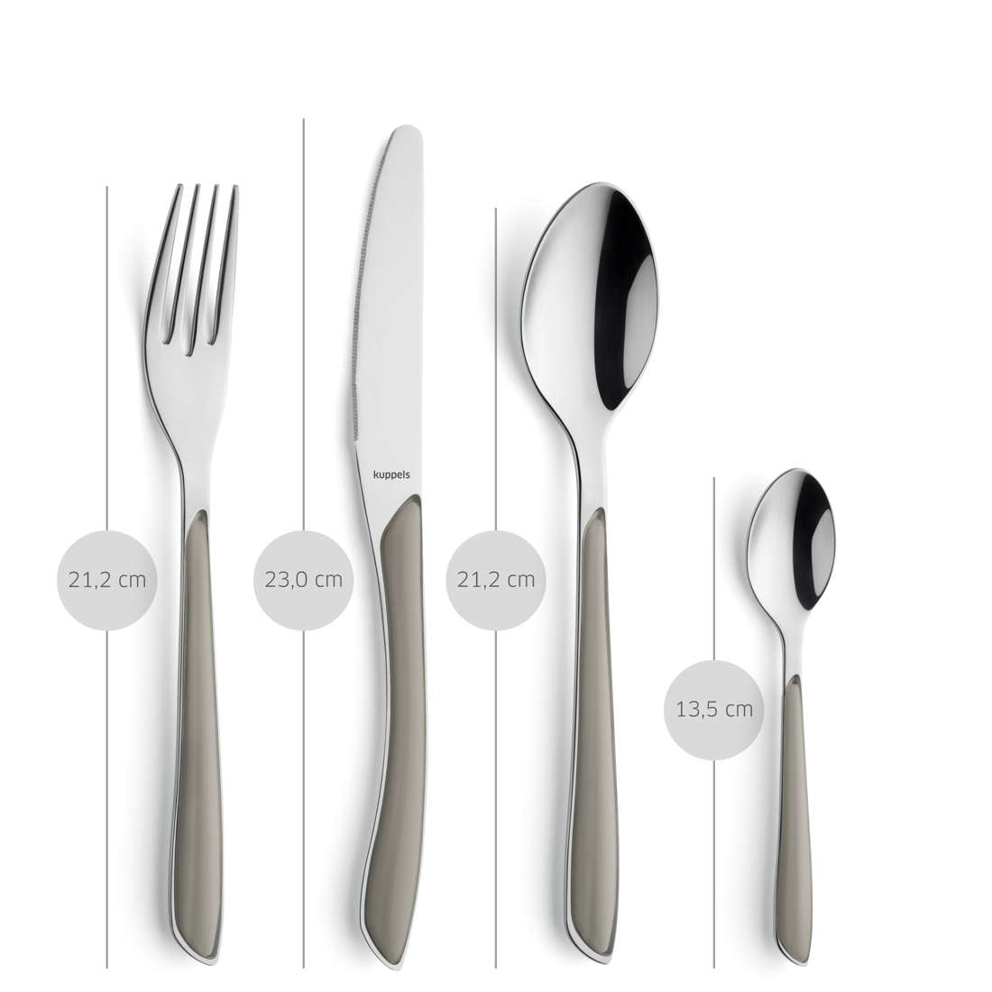 PRISMA cutlery set 24-piece taupe