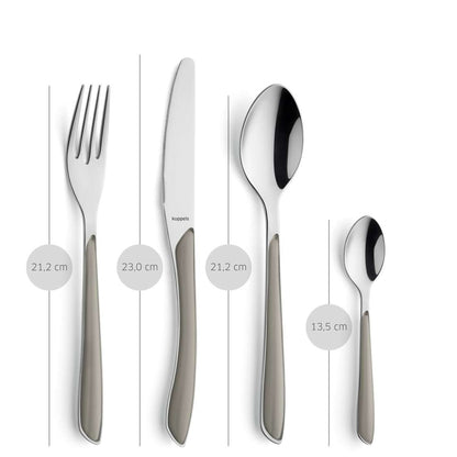 PRISMA cutlery set 24-piece taupe