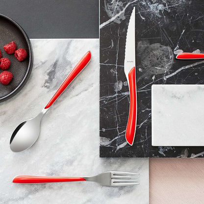 ECLAT cutlery set 24-piece red