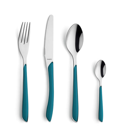 PRISMA Besteckset 24-teilig petrol