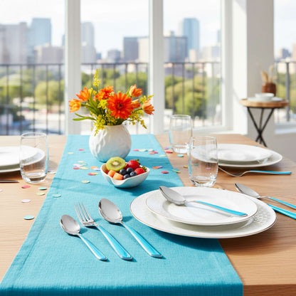 ECLAT Besteckset 24-teilig türkis