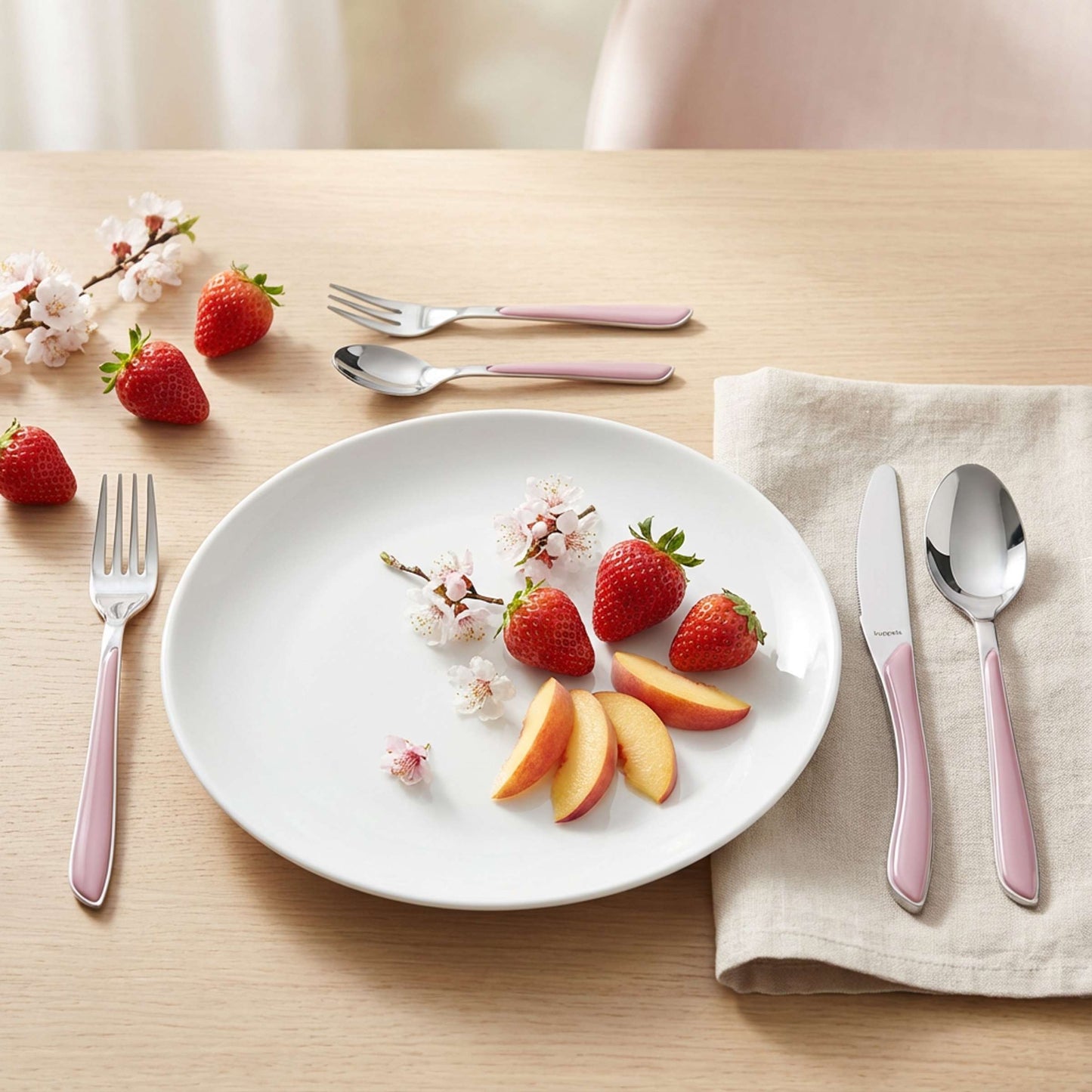 PRISMA Menümesser Vollheft altrosa