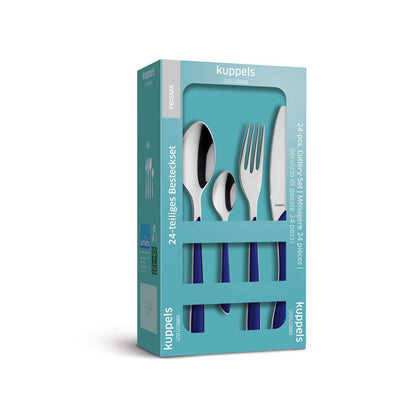 PRISMA cutlery set 24-piece indigo blue