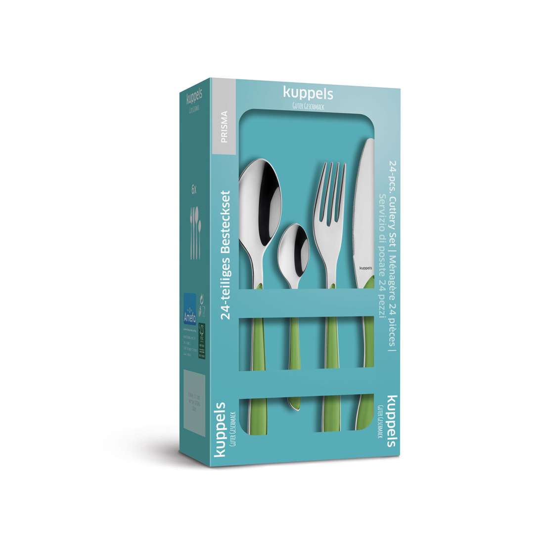 PRISMA cutlery set 24-piece springgreen