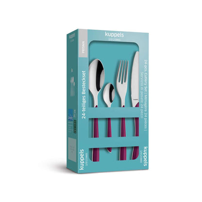 PRISMA cutlery set 24-piece wildberry