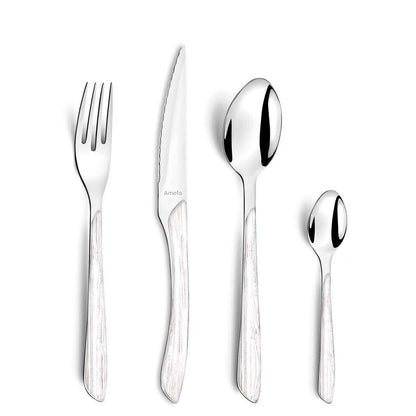 ECLAT NATURE cutlery set 24-piece white