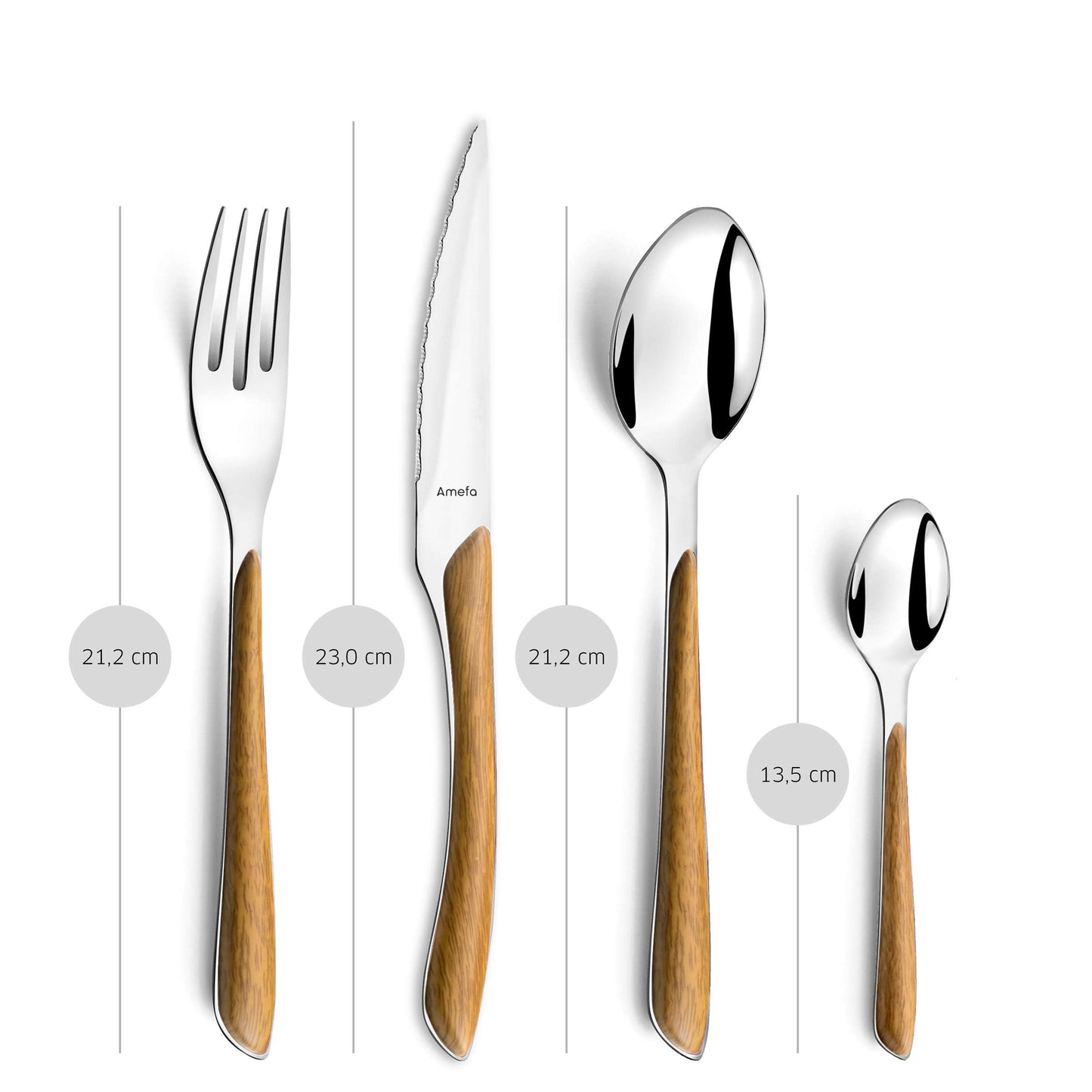 ECLAT NATURE Besteckset 24-teilig holz