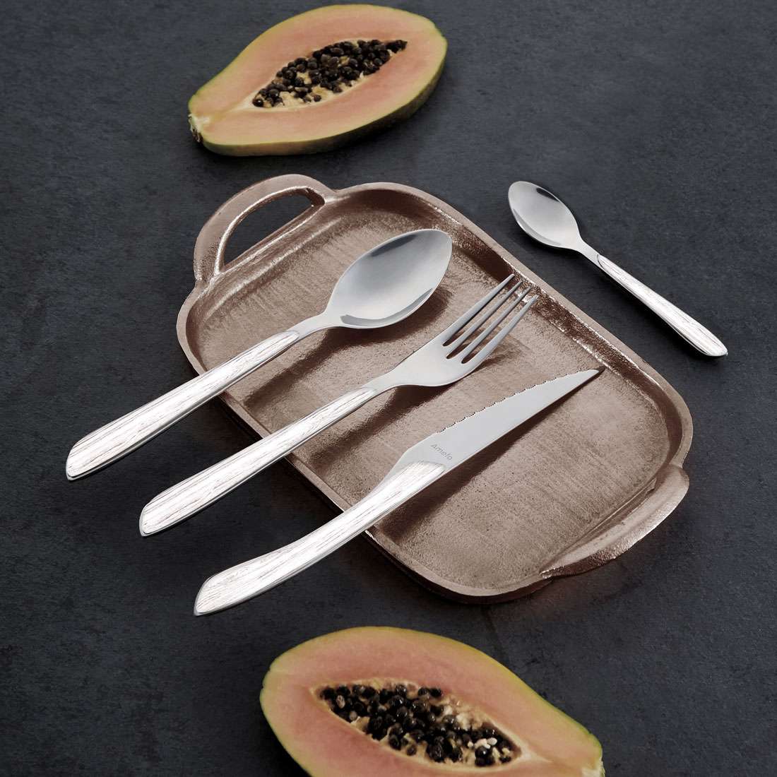 ECLAT NATURE cutlery set 24-piece white