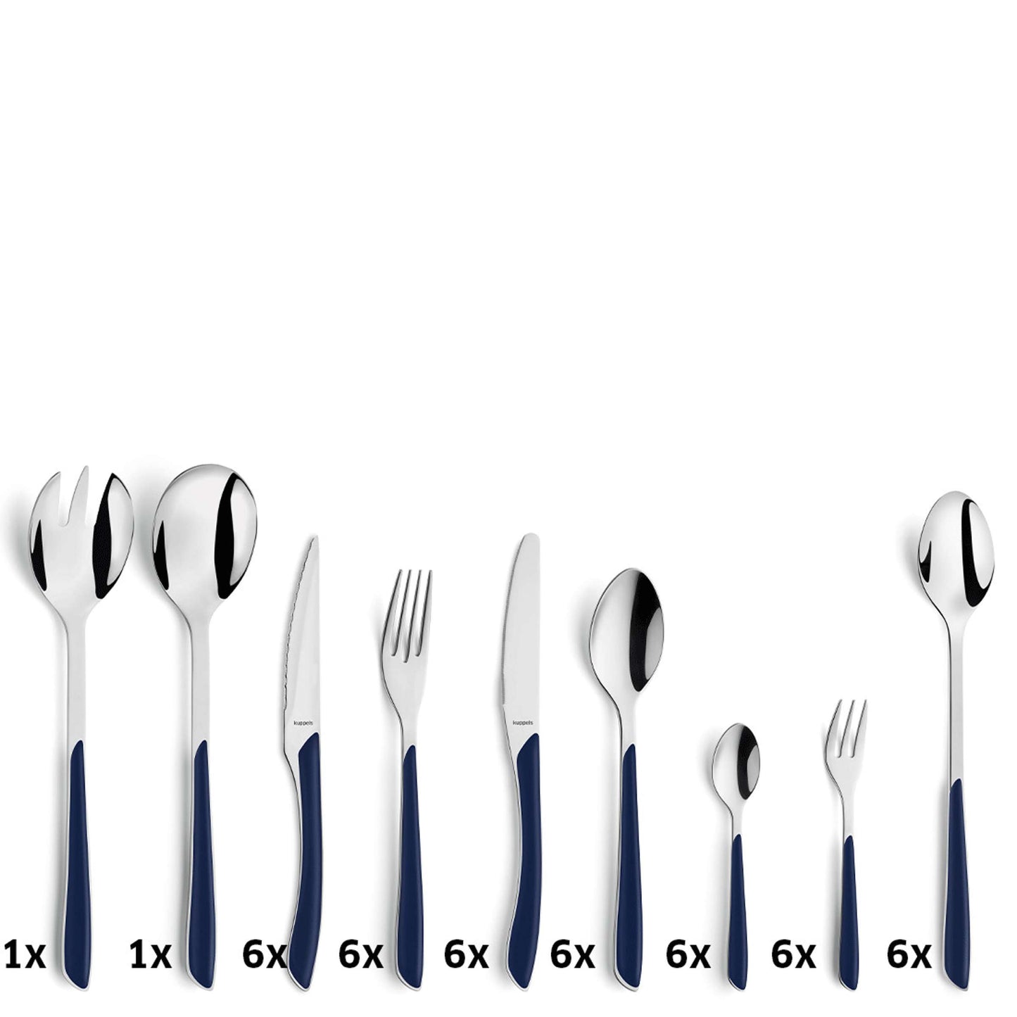 PRISMA Besteckset 44-teilig indigoblau