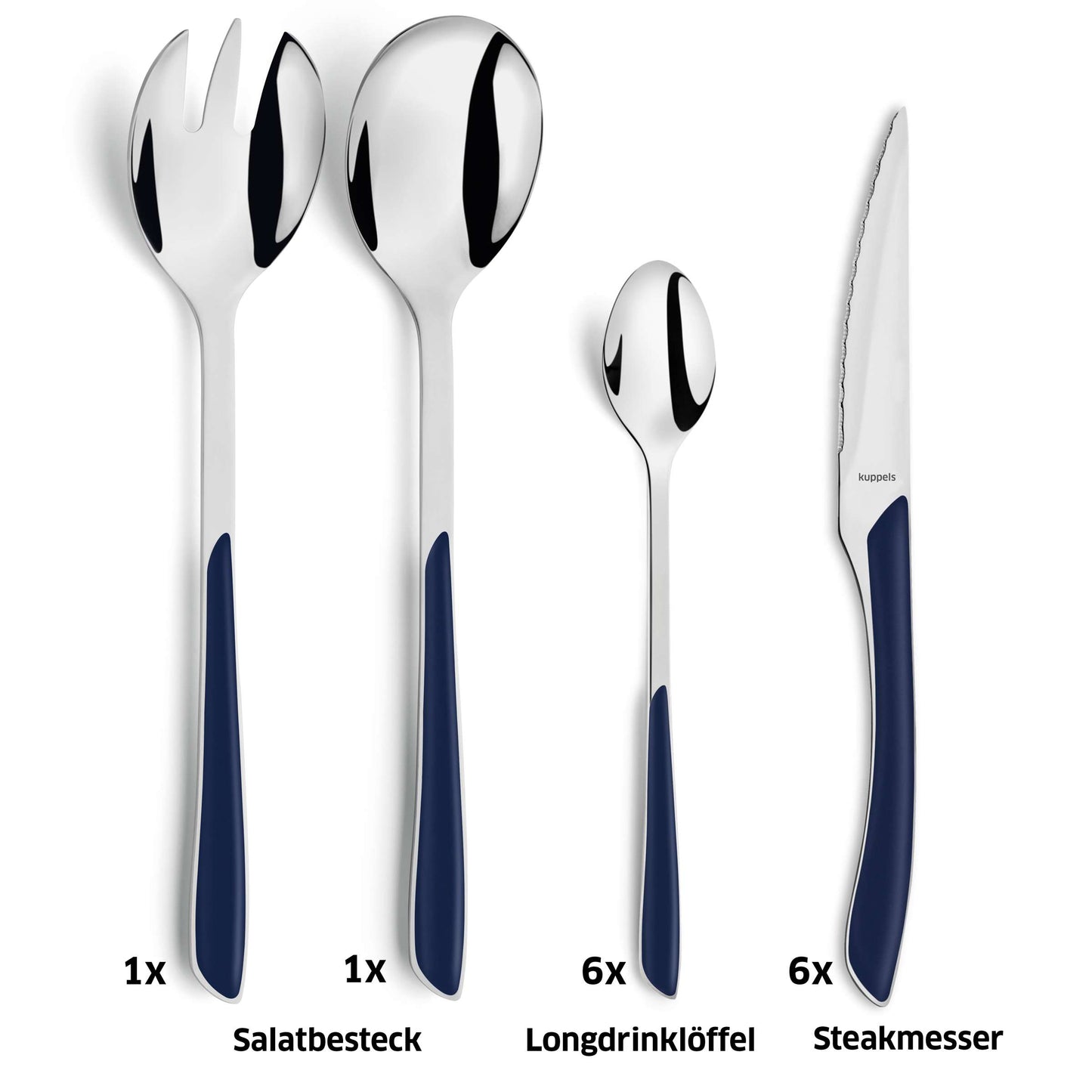 PRISMA Besteckset 44-teilig indigoblau