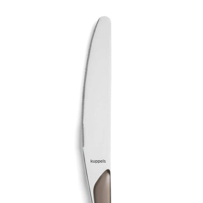 PRISMA dinner knife full handle cocoa