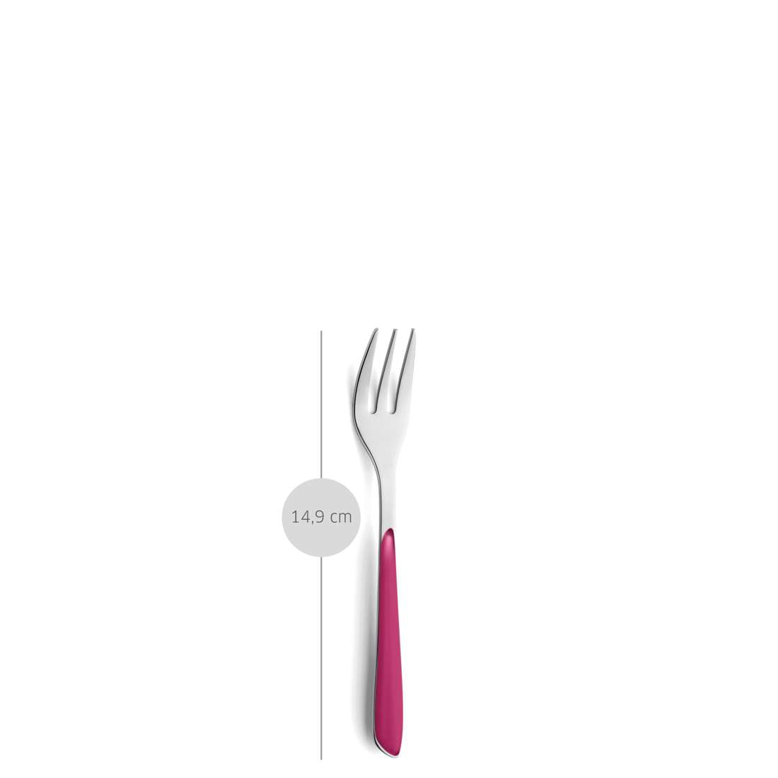 PRISMA cake fork raspberry red